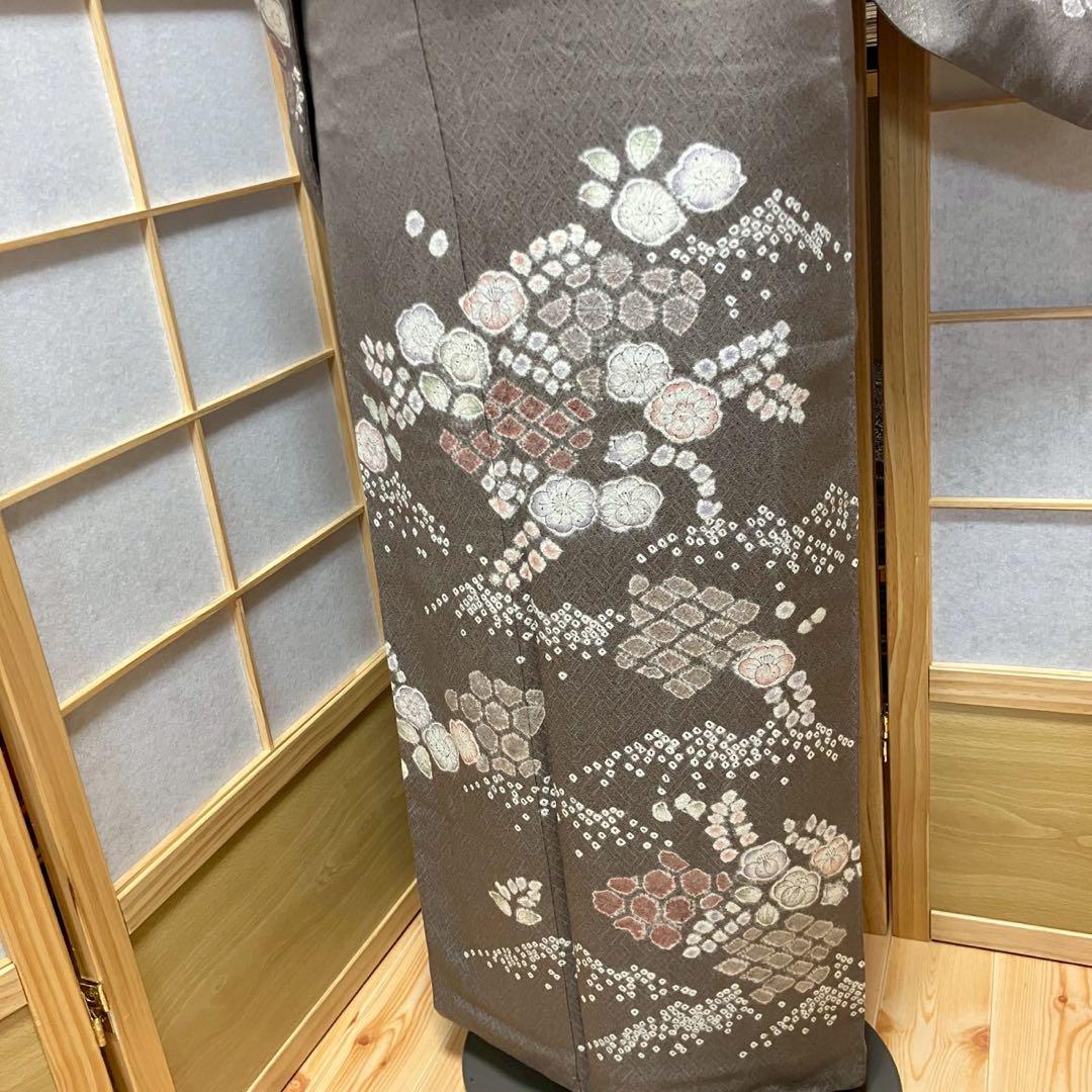 4356# Japanese Kimono Vintage Womens Silk Fabric Robe Kimono only sold Shibori