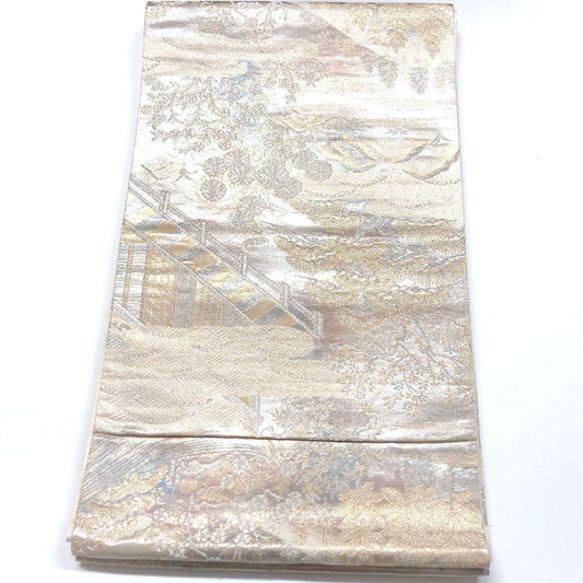 3337# Japanese Vintage Fukuro Obi Belt Kimono Fabric Silk Traditional Untailored