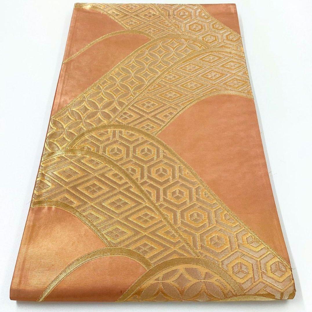 4973# Japanese Vintage Fukuro Obi Belt Kimono Fabric Silk Traditional
