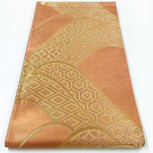 4973# Japanese Vintage Fukuro Obi Belt Kimono Fabric Silk Traditional