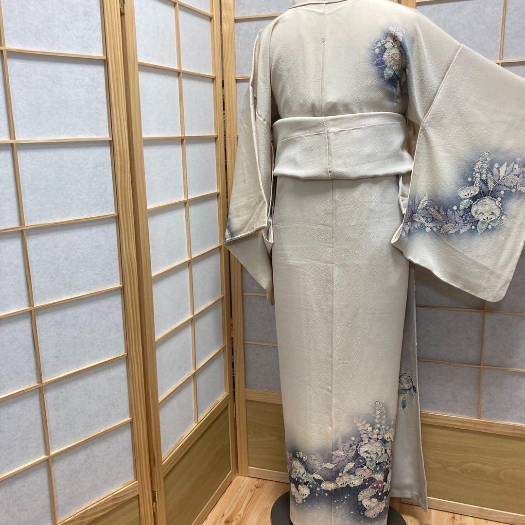 9339# Japanese Kimono Vintage Pure Silk Robe Traditional Kimono only sold 157cm