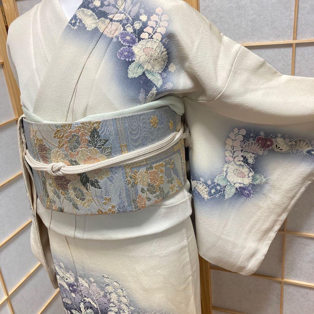 9339# Japanese Kimono Vintage Pure Silk Robe Traditional Kimono only sold 157cm