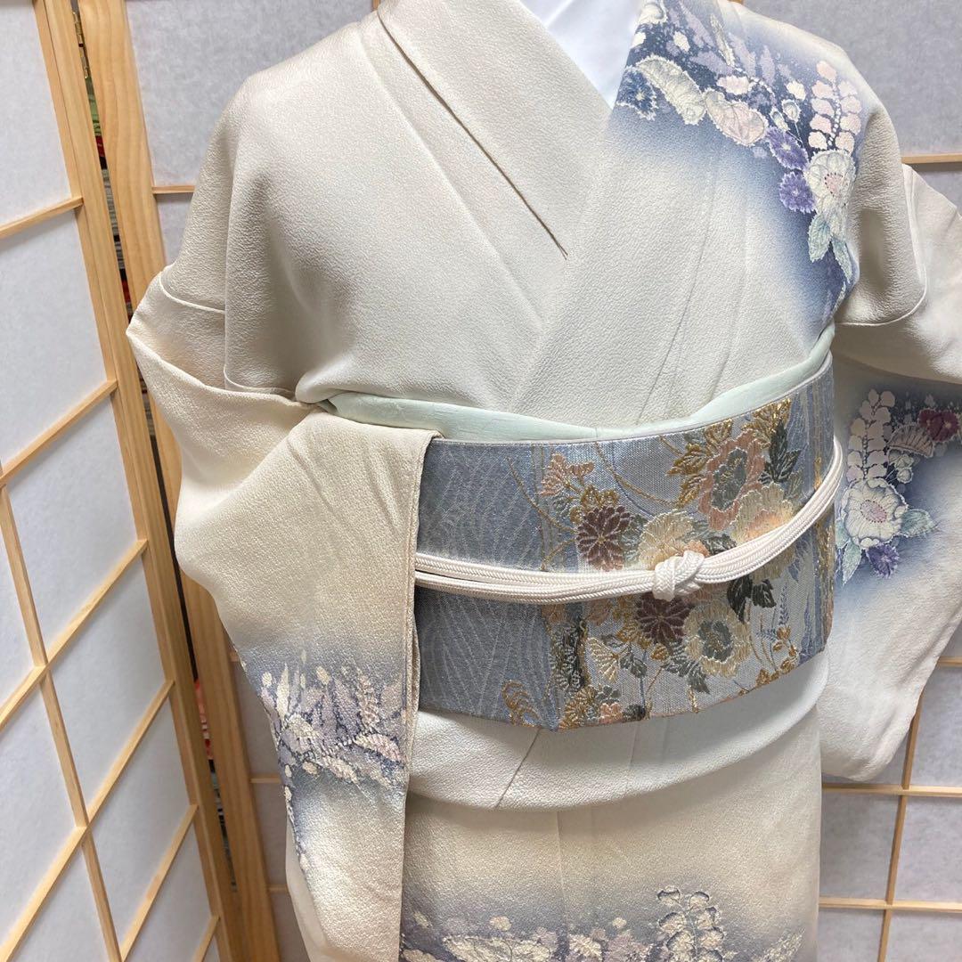 9339# Japanese Kimono Vintage Pure Silk Robe Traditional Kimono only sold 157cm