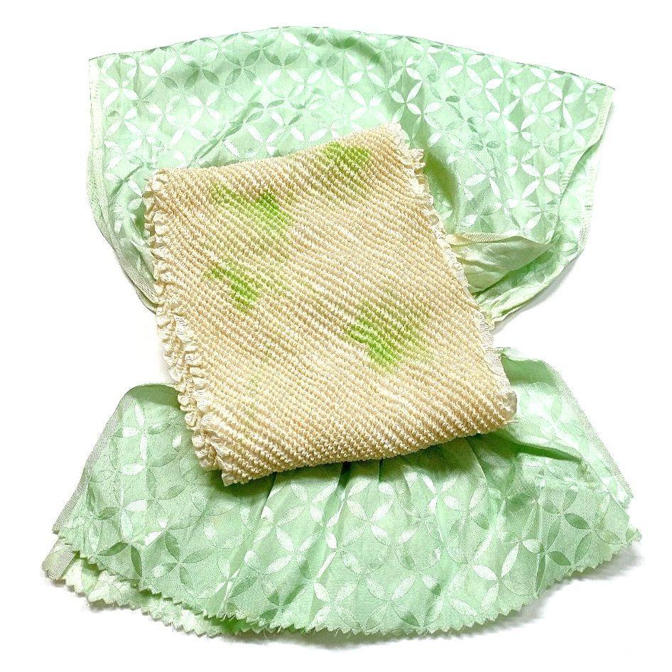 4641# Japanese Kimono Accessory Obiage and Obijime 2-piece Set Silk Shibori
