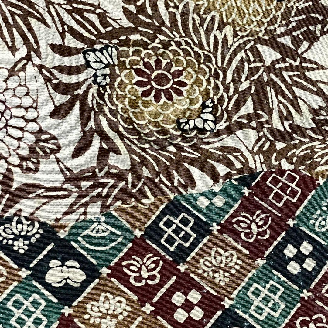 8083# Japanese Kimono Vintage Womens Silk Fabric Robe Kimono only sold