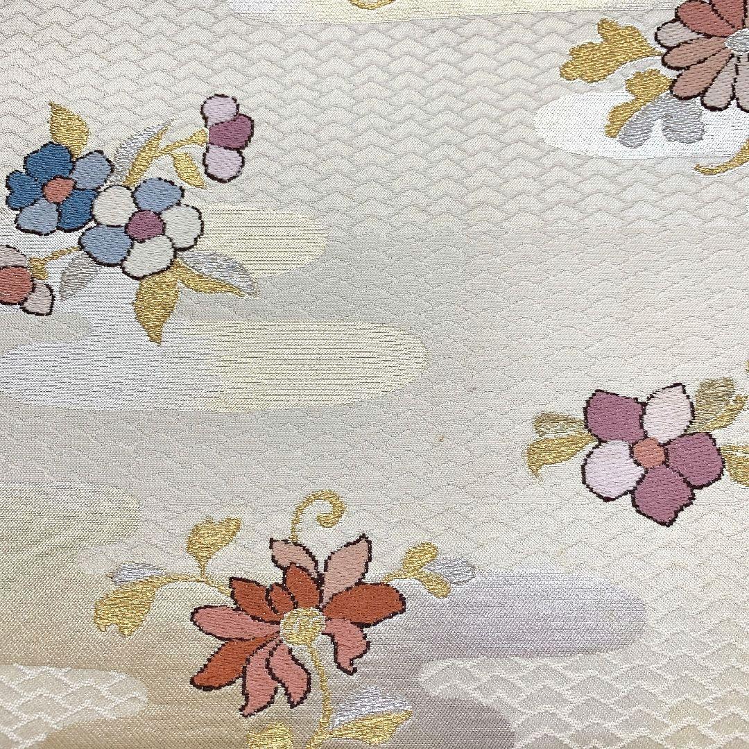 4534# Japanese Vintage Fukuro Obi Belt Kimono Fabric Silk Traditional