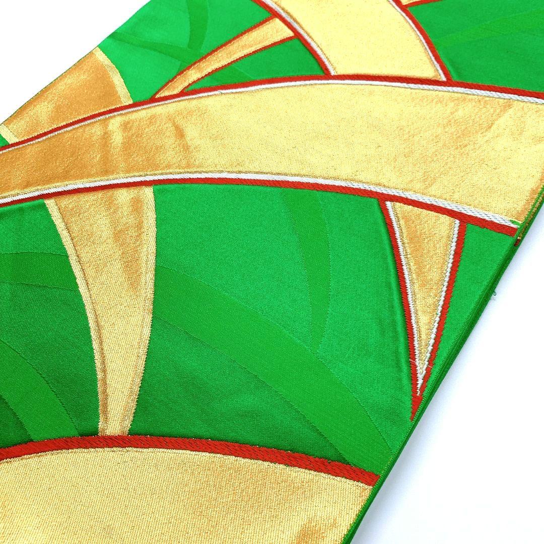 4454# Japanese Vintage Fukuro Obi Belt Kimono Fabric Silk Traditional Embroidery