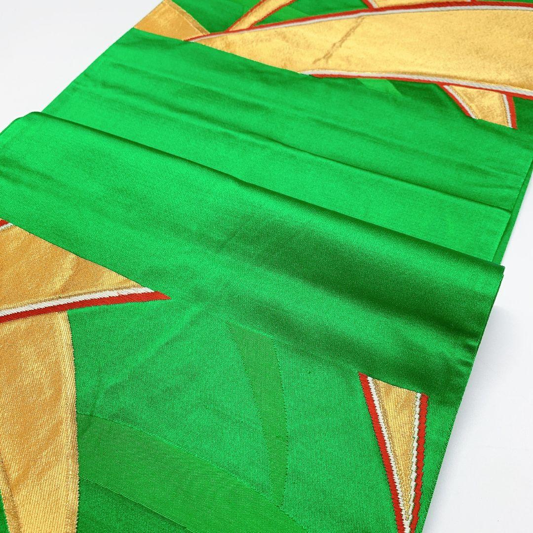 4454# Japanese Vintage Fukuro Obi Belt Kimono Fabric Silk Traditional Embroidery
