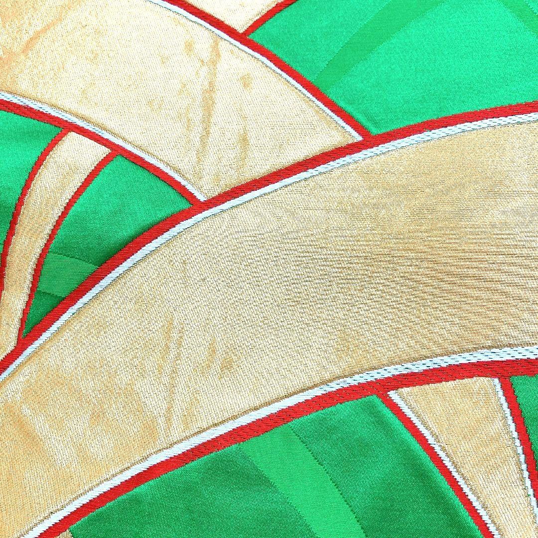 4454# Japanese Vintage Fukuro Obi Belt Kimono Fabric Silk Traditional Embroidery