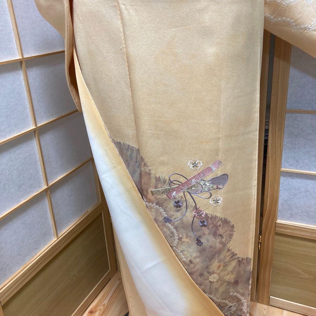 1717# Japanese Kimono Vintage Womens Silk Fabric Robe Kimono only sold Shibori
