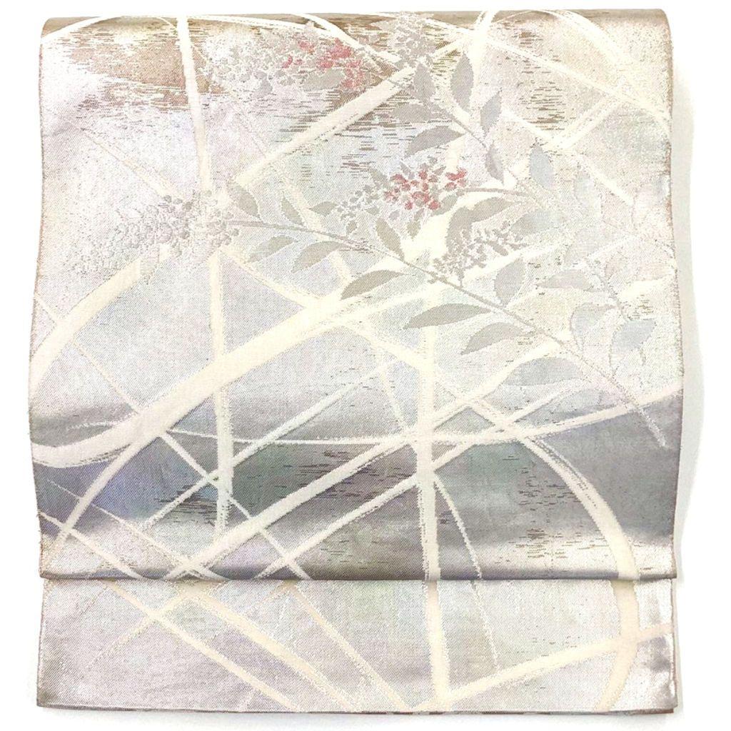 4957# Japanese Vintage Fukuro Obi Belt Kimono Fabric Silk Traditional