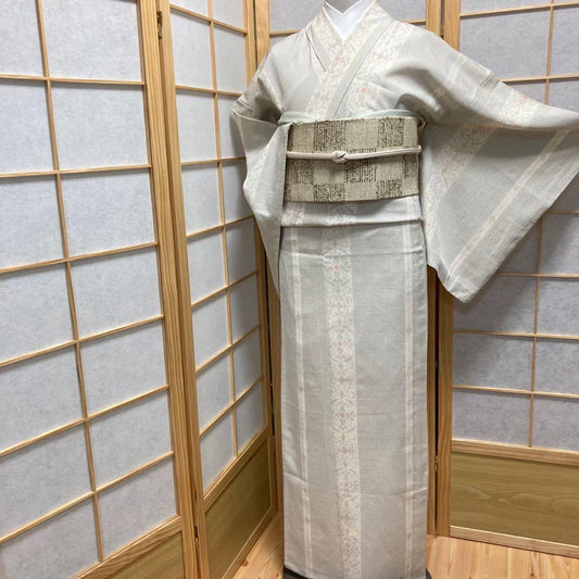 0231# Japanese Kimono only sold Vintage Womens Silk Fabric Robe Unlined kimono