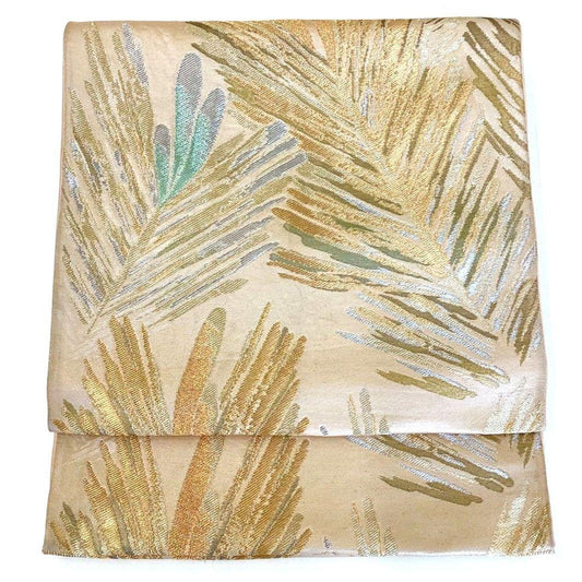 4236# Japanese Vintage Fukuro Obi Belt Kimono Fabric Silk Traditional