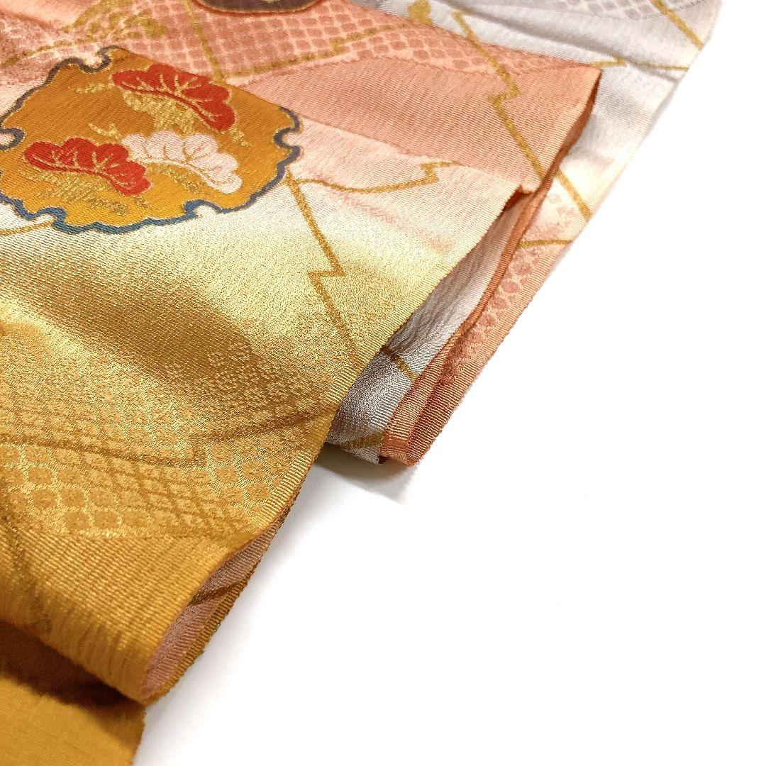4610# Japanese Kimono Accessory Vintage Obiage and Obijime 2-piece Set Silk