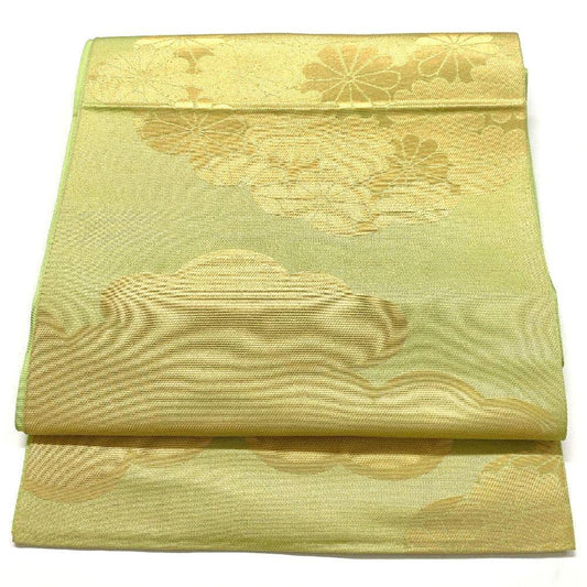 4449# Japanese Vintage Fukuro Obi Belt Kimono Fabric Silk Traditional