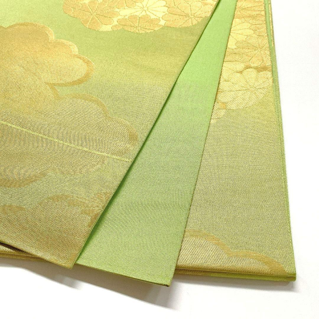 4449# Japanese Vintage Fukuro Obi Belt Kimono Fabric Silk Traditional