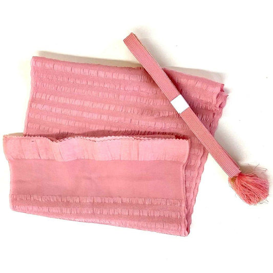3512# Japanese Kimono Accessory Vintage Obiage and Obijime 2-piece Set Silk