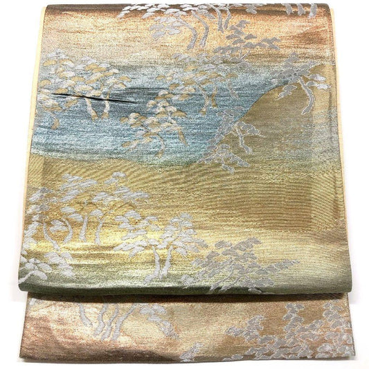 3335# Japanese Vintage Fukuro Obi Belt Kimono Fabric Silk Traditional