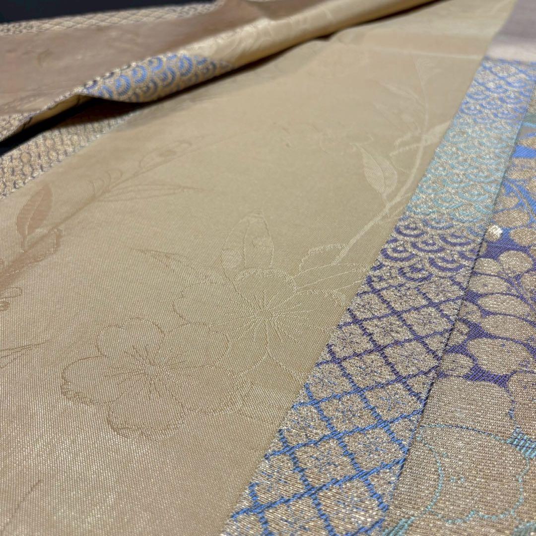 8479# Japanese Vintage Fukuro Obi Belt Kimono Fabric Silk Traditional