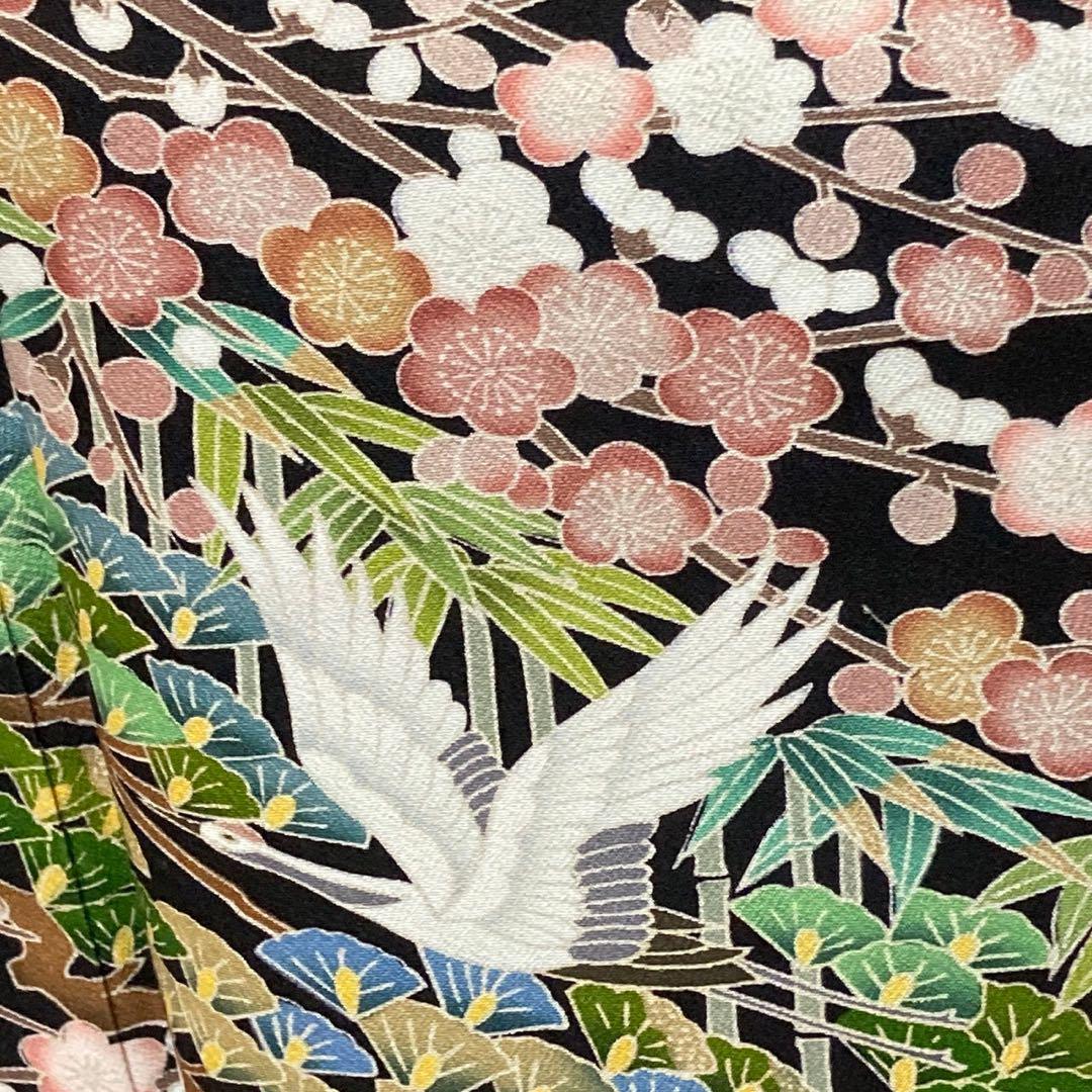 2273# Japanese Tomesode Kimono Vintage Womens Silk Fabric Robe Kimono only sold