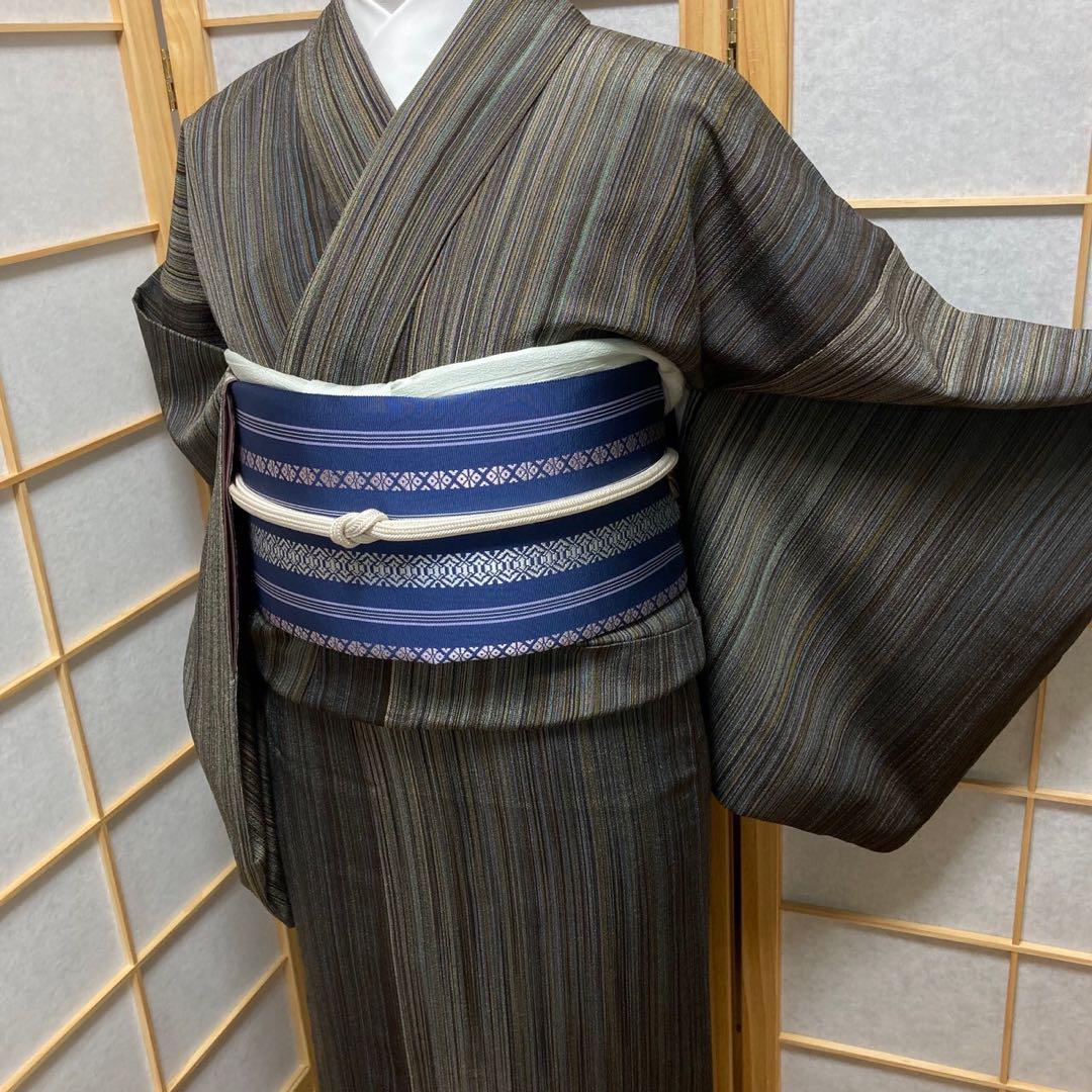 3418# Japanese Kimono Vintage Womens Silk Pongee Fabric Robe Kimono only sold