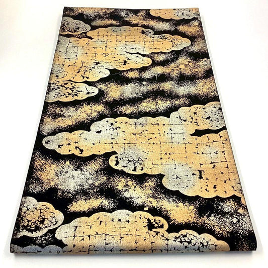 4898# Japanese Vintage Fukuro Obi Belt Kimono Fabric Silk Traditional Untailored