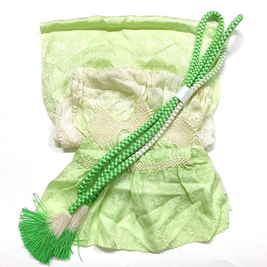 4660# Japanese Kimono Accessory Obiage and Obijime 2-piece Set Silk Shibori