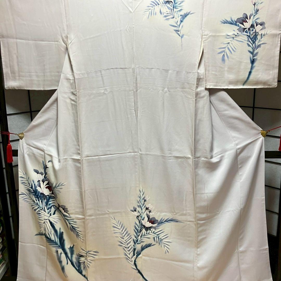 5163# Japanese Kimono Vintage Fabric Pure Silk Robe Women's Traditional