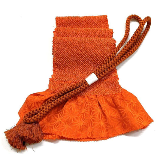 4680# Japanese Kimono Accessory Obiage and Obijime 2-piece Set Silk Shibori