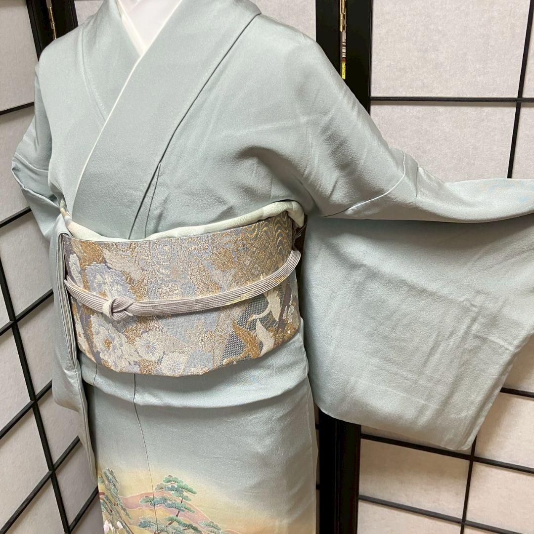 5470# Japanese Kimono Vintage Womens Silk Fabric Robe Kimono only sold