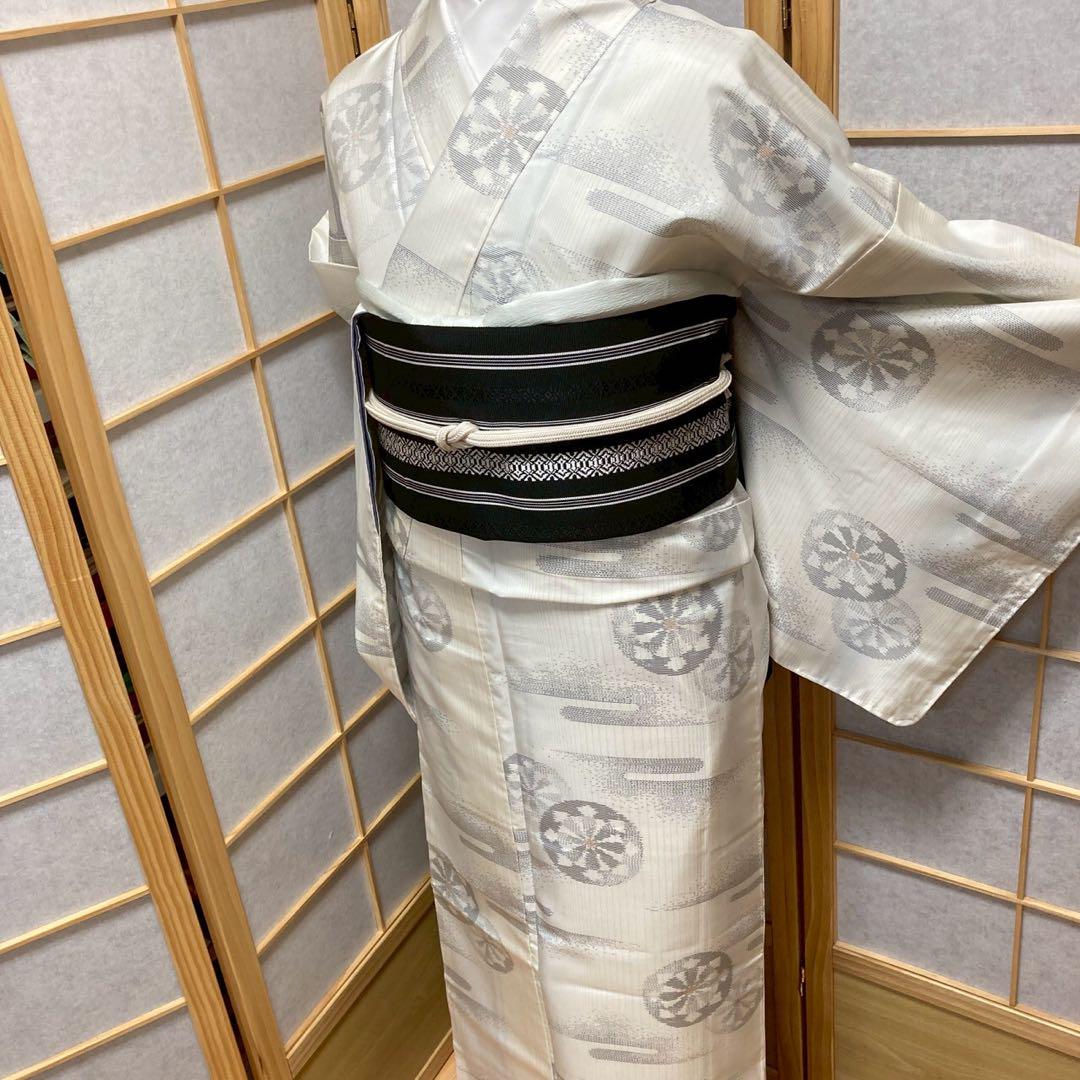 3932# Japanese Kimono Vintage Womens Silk Pongee Fabric Robe Kimono only sold