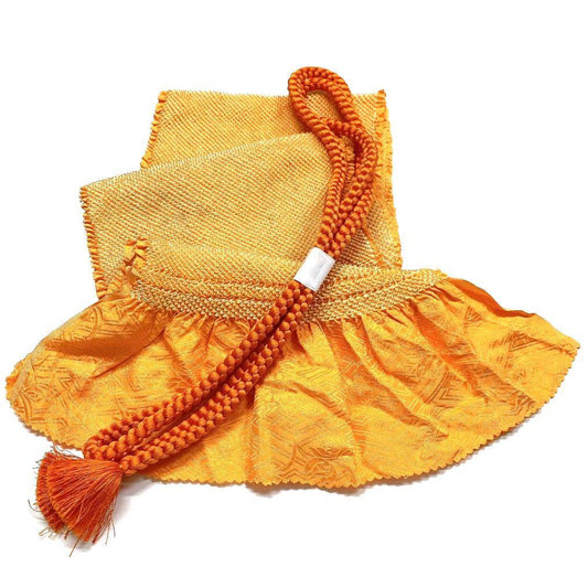 4178# Japanese Kimono Accessory Obiage and Obijime 2-piece Set Silk Shibori