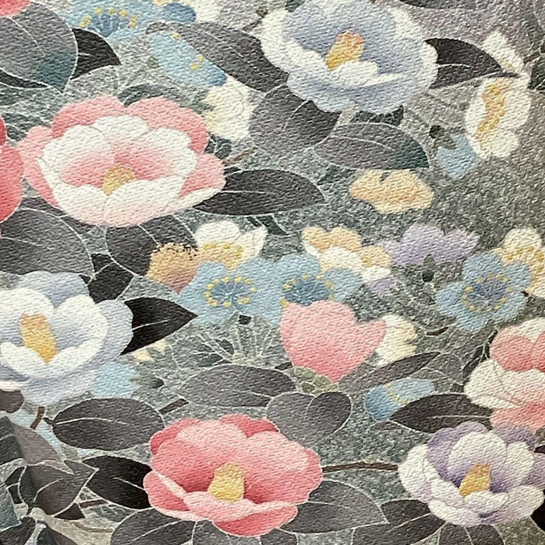 8087# Japanese Kimono Vintage Womens Silk Fabric Robe Kimono only sold