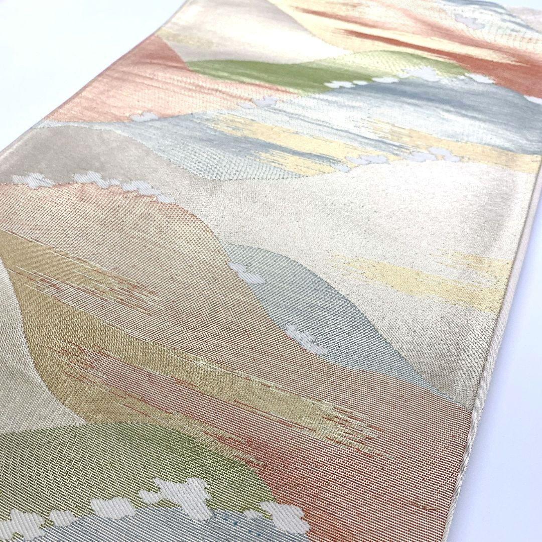 4170# Japanese Vintage Fukuro Obi Belt Kimono Fabric Silk Traditional Untailored