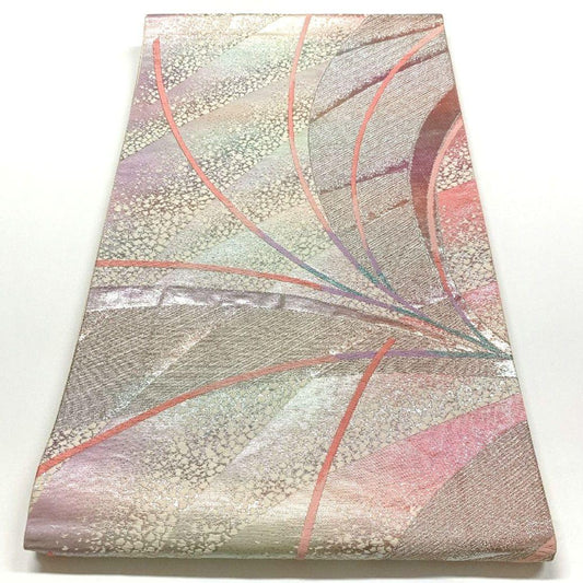 5073# Japanese Vintage Fukuro Obi Belt Kimono Fabric Silk Traditional