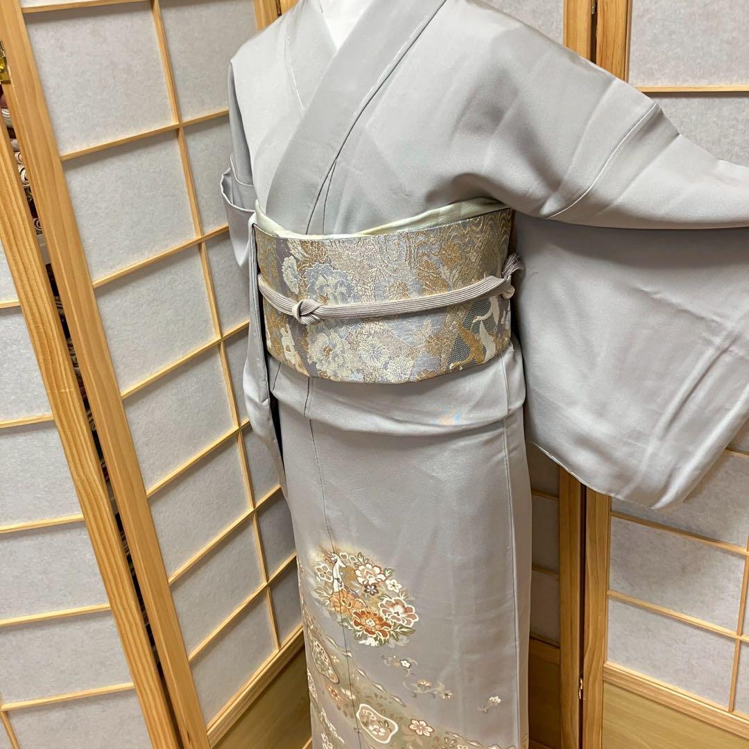 4418# Japanese Tomesode Kimono Vintage Womens Silk Fabric Robe Kimono only sold