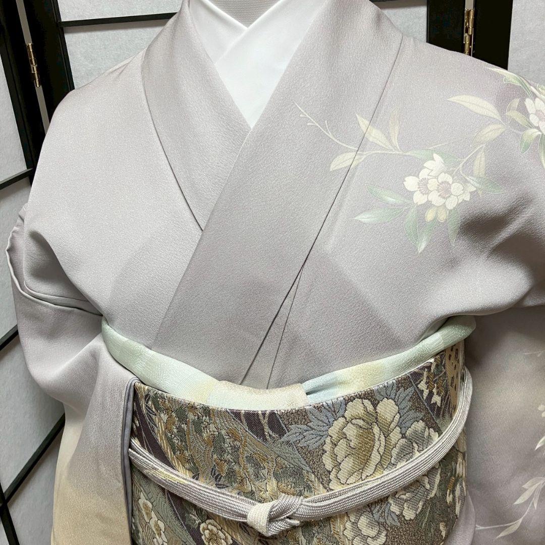 4386# Japanese Kimono Vintage Womens Silk Fabric Robe Kimono only sold