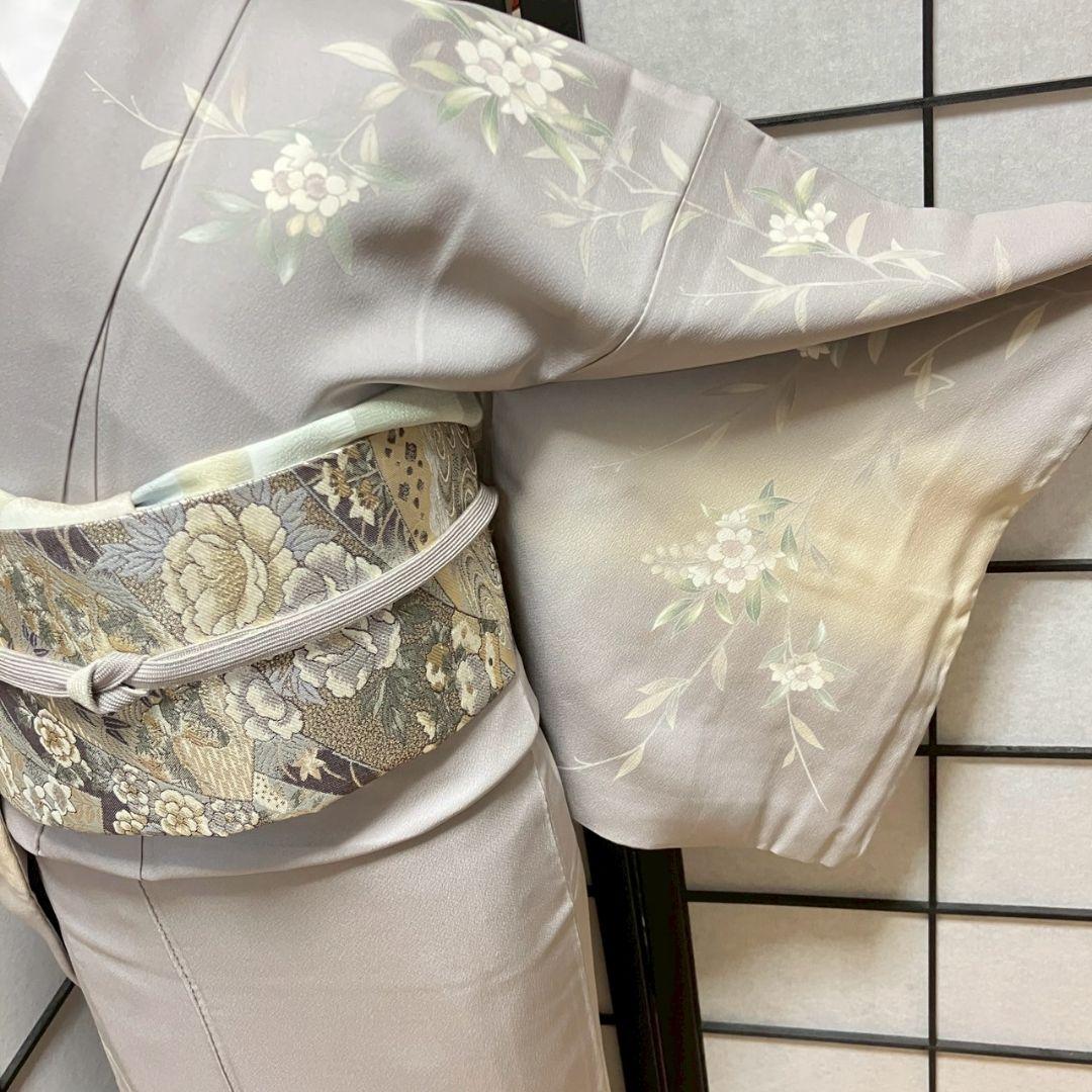 4386# Japanese Kimono Vintage Womens Silk Fabric Robe Kimono only sold