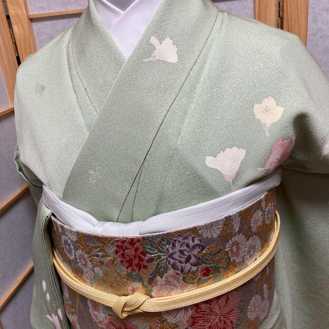 3937# Japanese Kimono Vintage Womens Silk Fabric Robe Kimono only sold