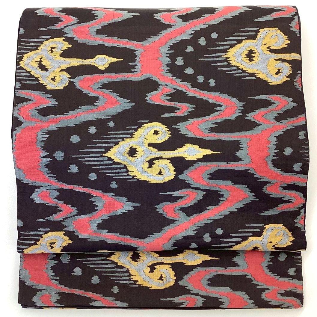 4301# Japanese Vintage Fukuro Obi Belt Kimono Fabric Silk Traditional Untailored