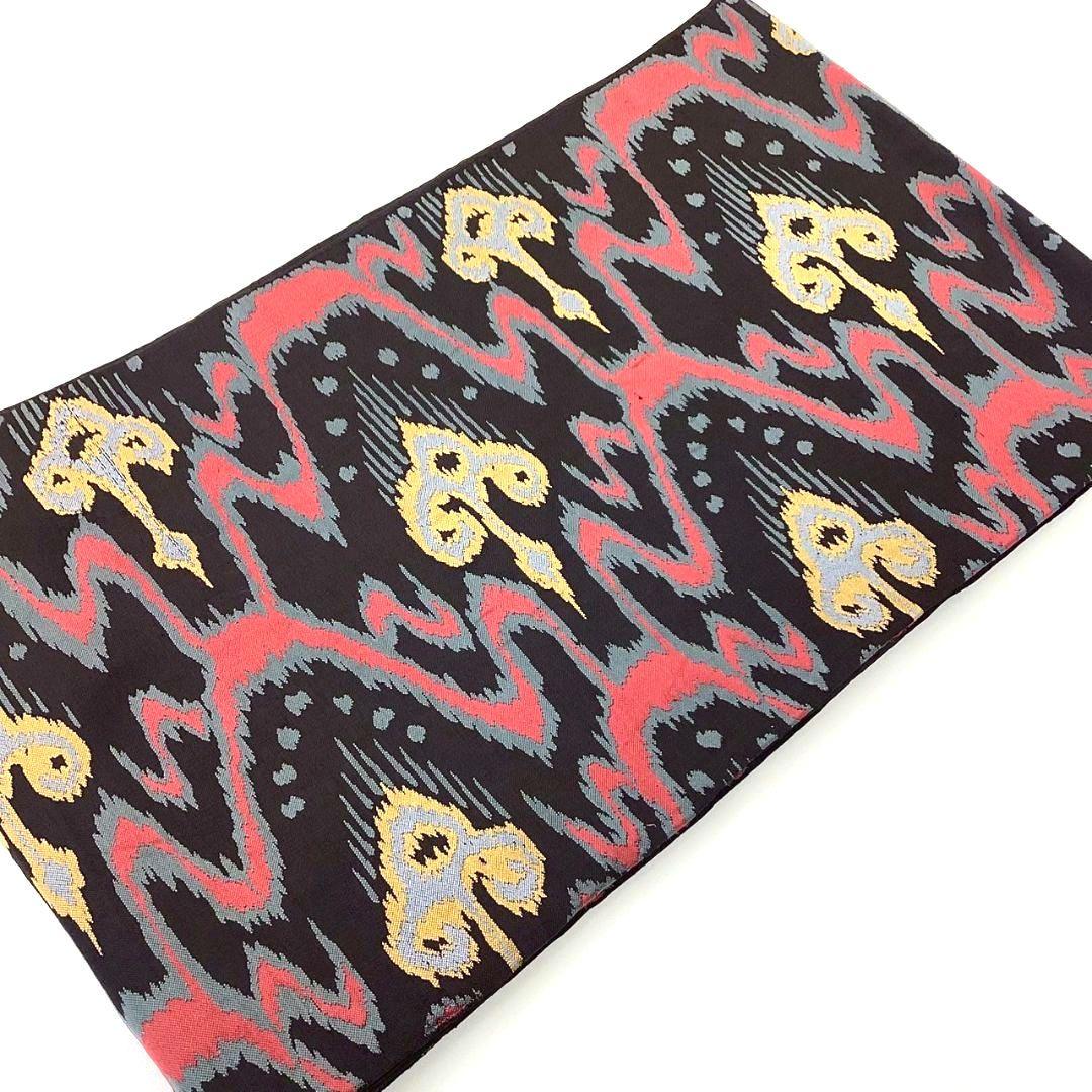 4301# Japanese Vintage Fukuro Obi Belt Kimono Fabric Silk Traditional Untailored