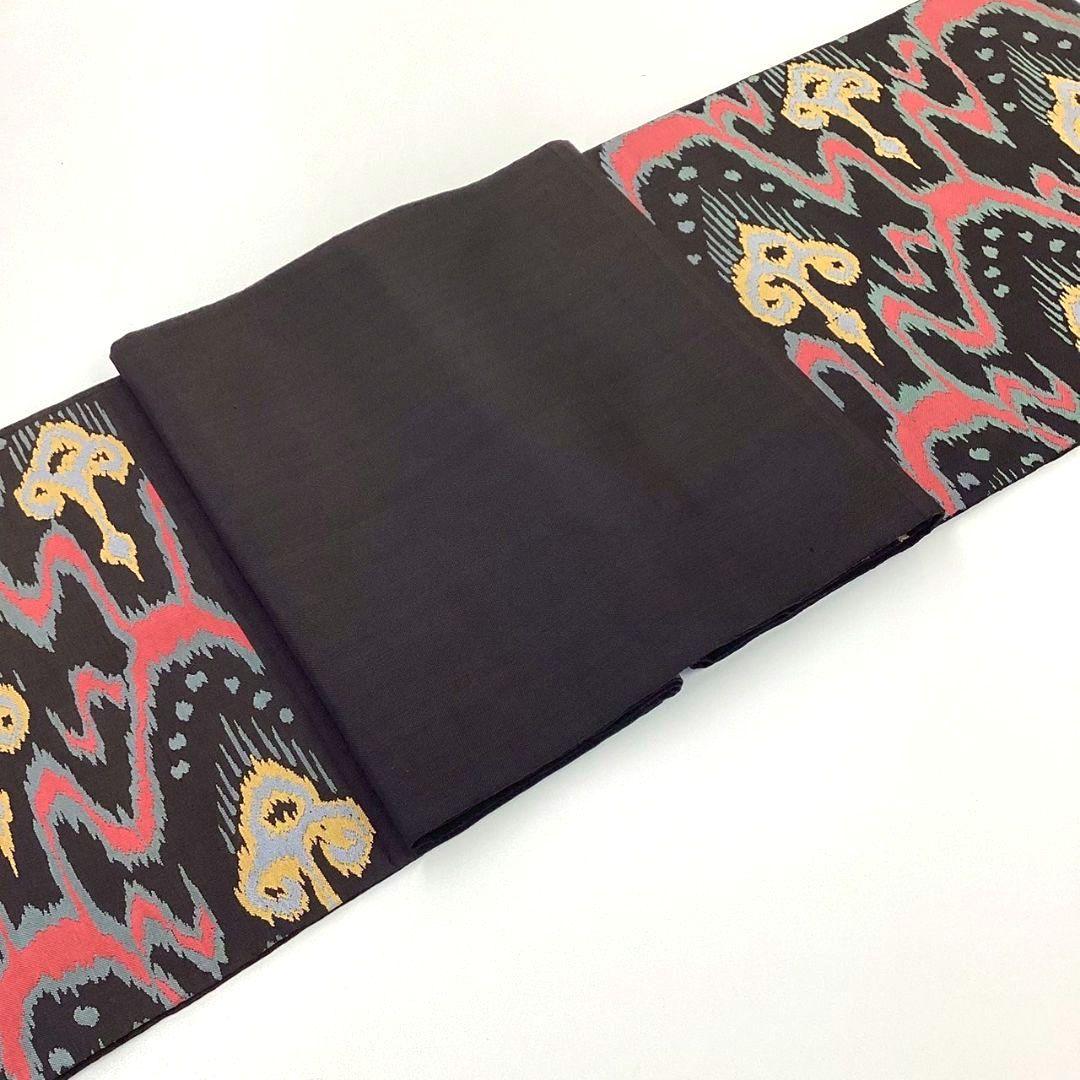 4301# Japanese Vintage Fukuro Obi Belt Kimono Fabric Silk Traditional Untailored