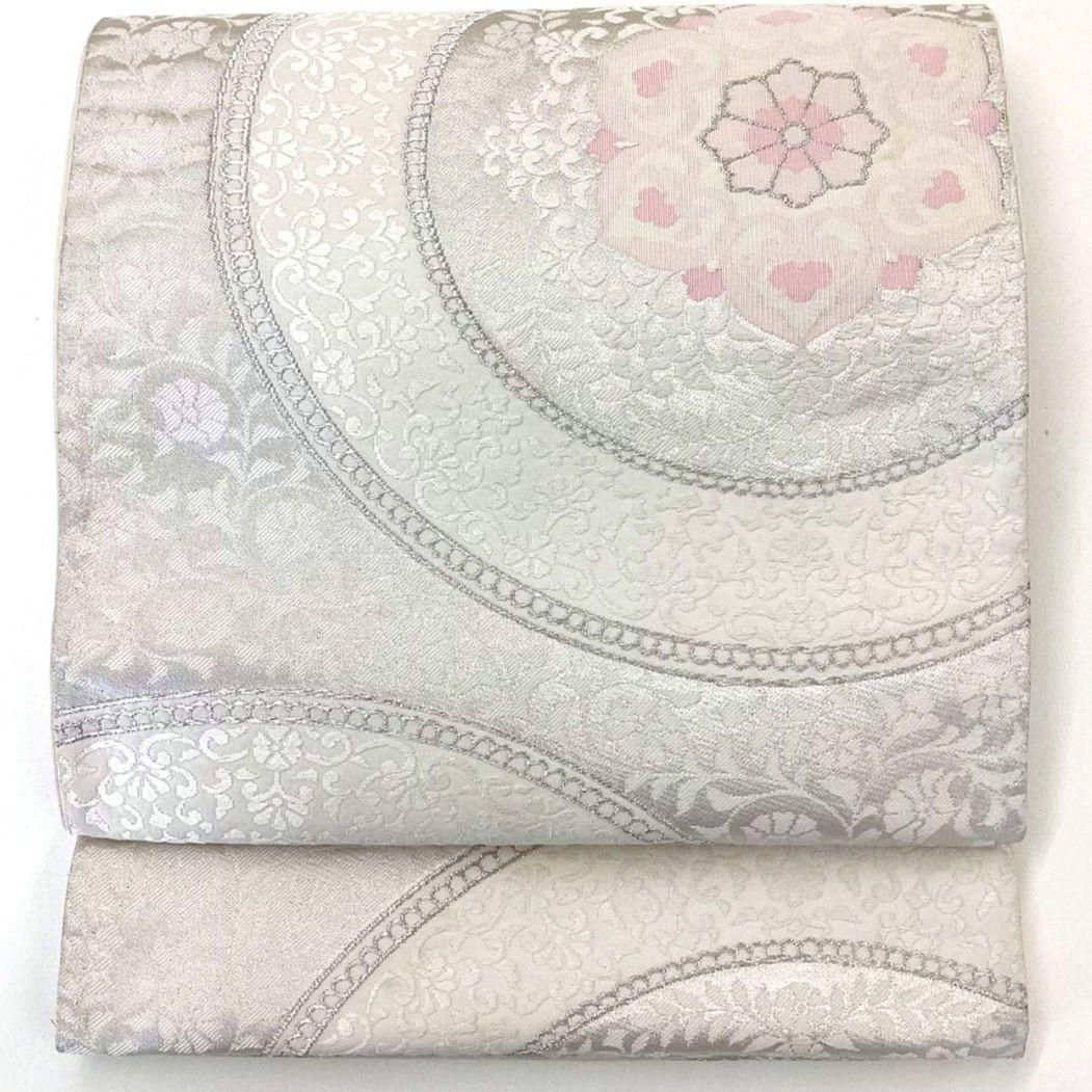 4275# Japanese Vintage Fukuro Obi Belt Kimono Fabric Silk Traditional Untailored