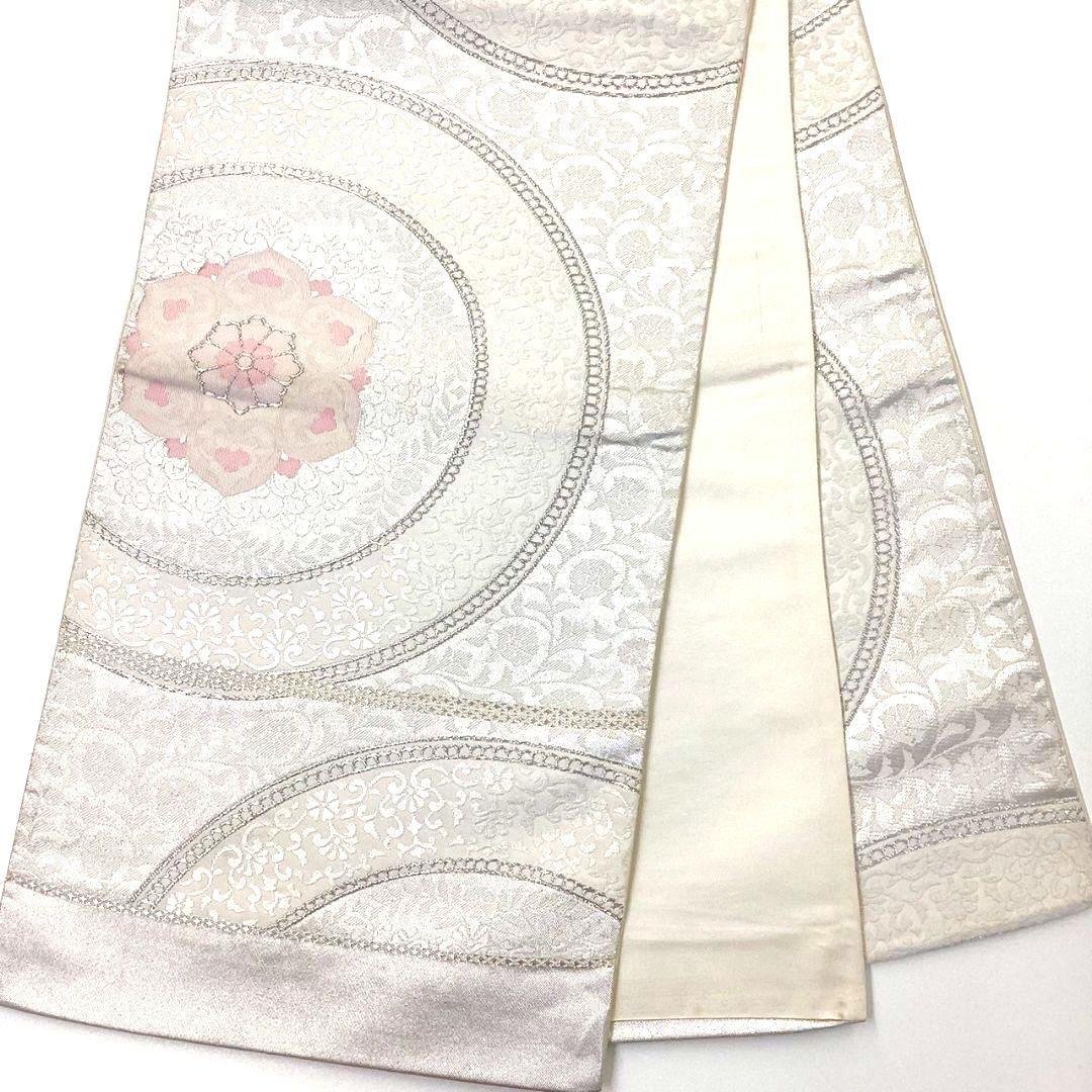 4275# Japanese Vintage Fukuro Obi Belt Kimono Fabric Silk Traditional Untailored