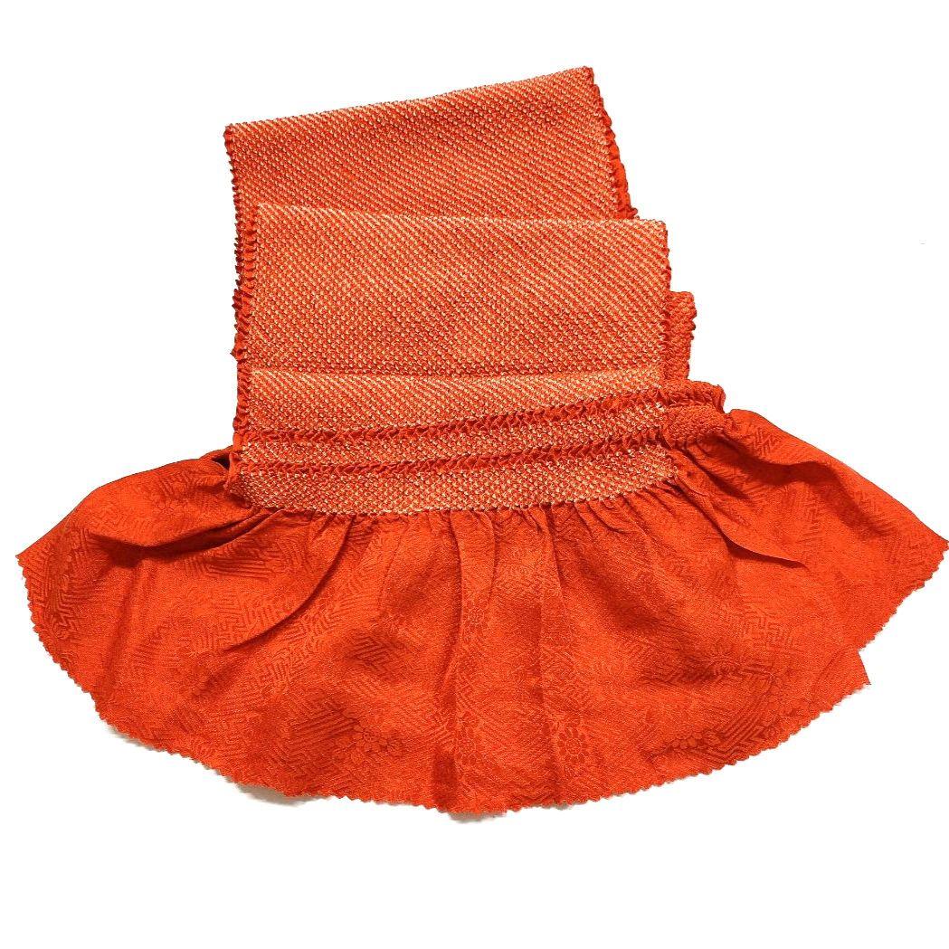4681# Japanese Kimono Accessory Obiage and Obijime 2-piece Set Silk Shibori