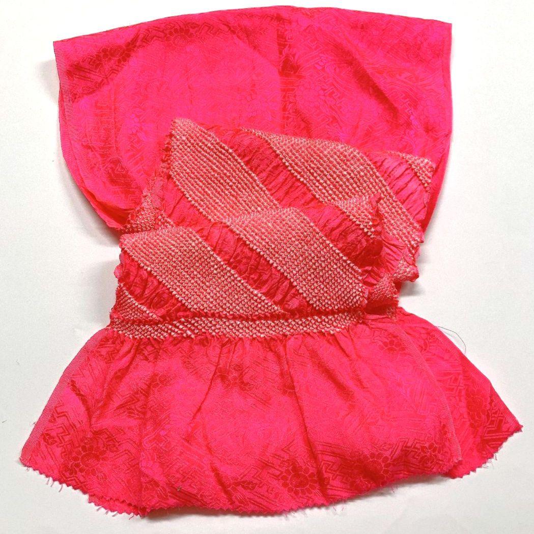 3382# Japanese Kimono Accessory Obiage and Obijime 2-piece Set Silk Shibori