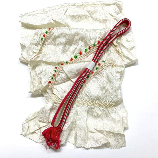 3858# Japanese Kimono Accessory Obiage and Obijime 2-piece Set Silk Shibori
