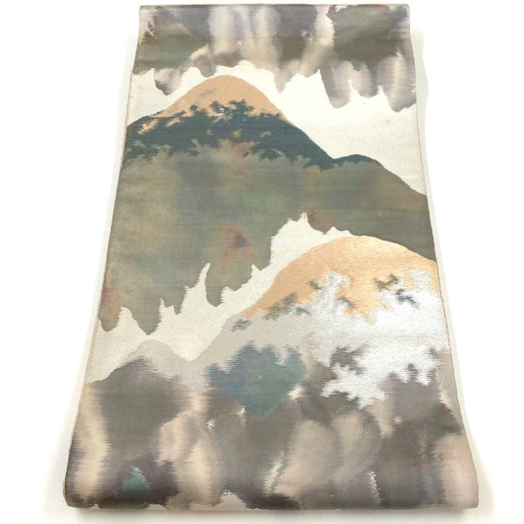 4707# Japanese Vintage Fukuro Obi Belt Kimono Fabric Silk Traditional