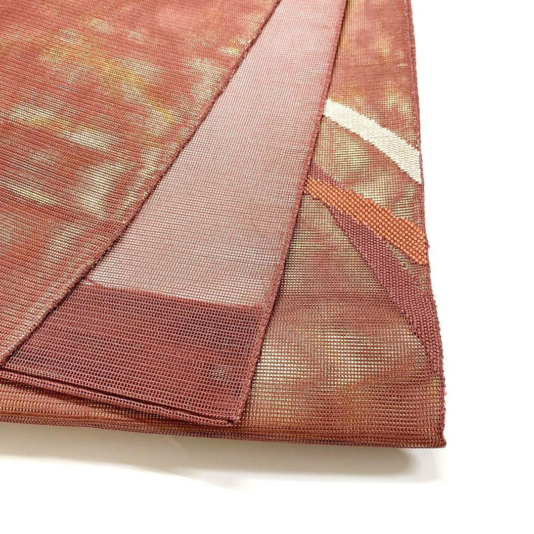 4441# Japanese Vintage Fukuro Obi Belt Kimono Fabric Silk Traditional Summer
