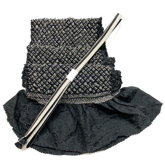 4669# Japanese Kimono Accessory Obiage and Obijime 2-piece Set Silk Shibori